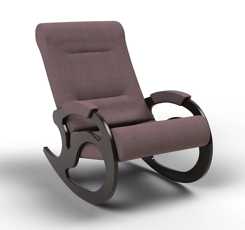 Кресло-качалка Вилла, ткань КОФЕ С МОЛОКОМ JAVA