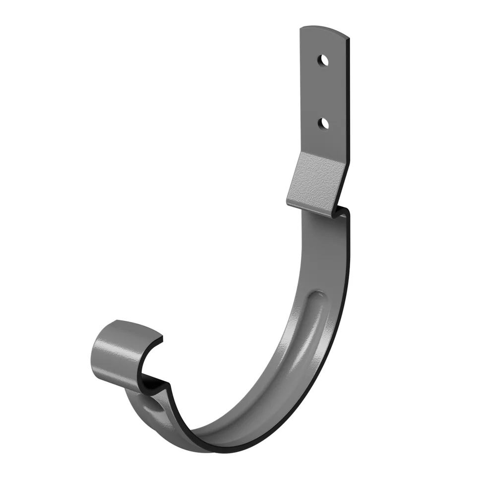 Крюк карнизный D&#246;cke STAL PREMIUM короткий D125 (гнутый) графит (RAL 7024)