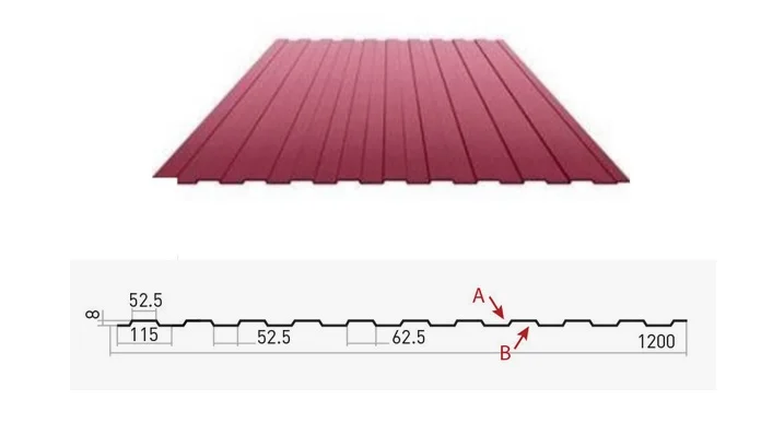Профнастил С-8(Тип), 0.45 мм Print ** Stynergy, 1.2 * м2