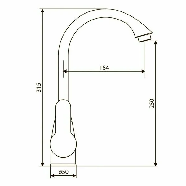 Смеситель Damixa Neptune DX408000200 полимерный для кухни, белый