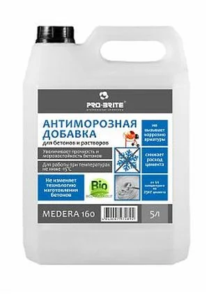 Добавка антиморозная для бетонов и растворов MEDERA 160 Anti-Frost -15 градусов, 1л