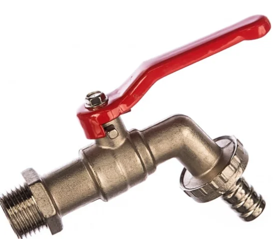 Кран водоразборный QUATTRO ELEMENTI шаровый, 1/2", латунь, покрытие никель