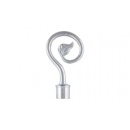 Наконечник "Лукка" d19/16мм серебро-мат