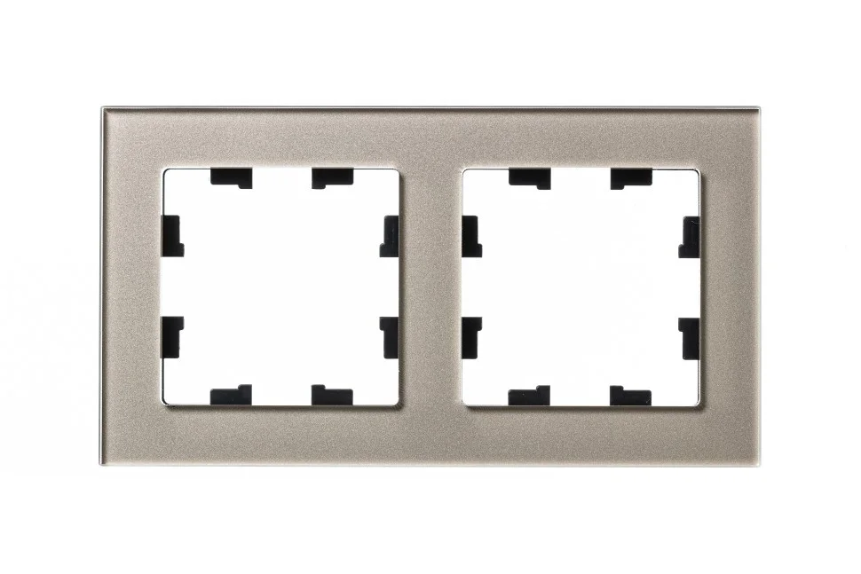 Рамка двухместная AtlasDesign Nature стекло шампань SE ATN320502