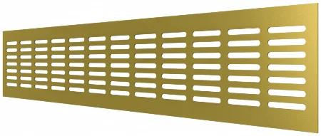 Решетка переточная алюминиевая с анодированным покрытием 480x80, Сhampagne, ЭРА