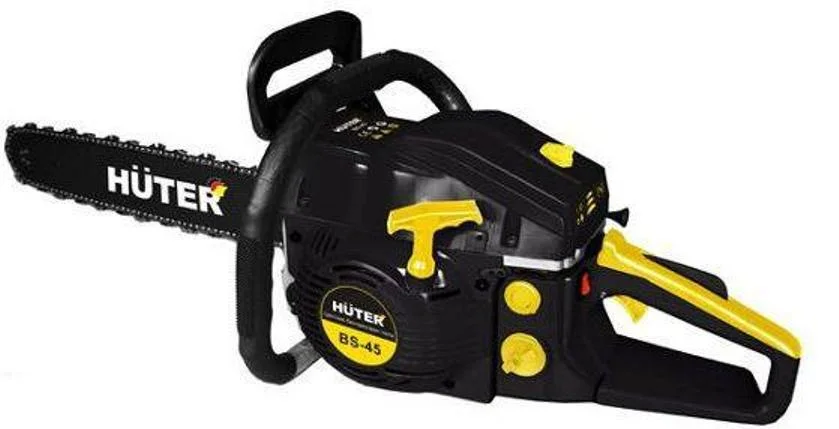 Бензопила HUTER BS-45, 1700Вт, шина 45см, шаг цепи 0.325 дюйма