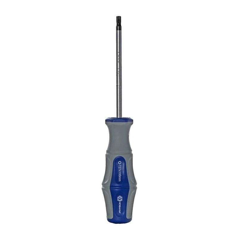 Отвертка Torx Tamper-27 х 100 мм, КОБАЛЬТ, Ultra Grip, CR-V, двухкомпонентная рукоятка, подвес