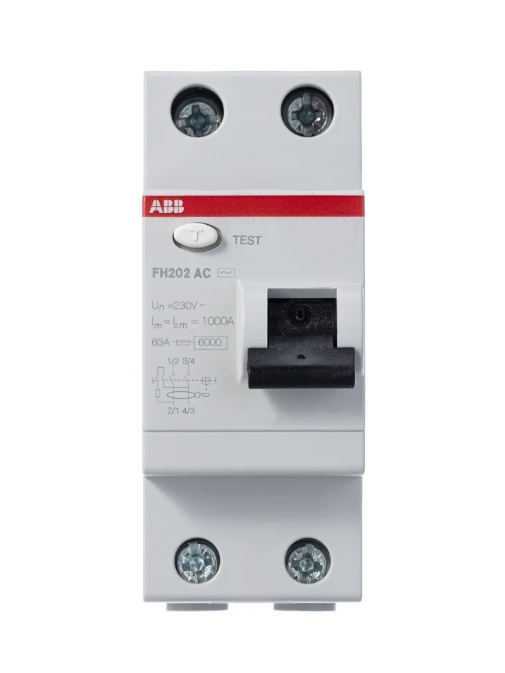 Выключатель диф. тока 2п 63А 30мА тип AC FH202 ABB 2CSF202004R1630