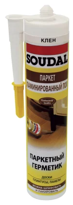 Герметик паркетный акриловый СОУДАЛ под клён 280 мл ( Т-ра перевозки не ниже +5град)