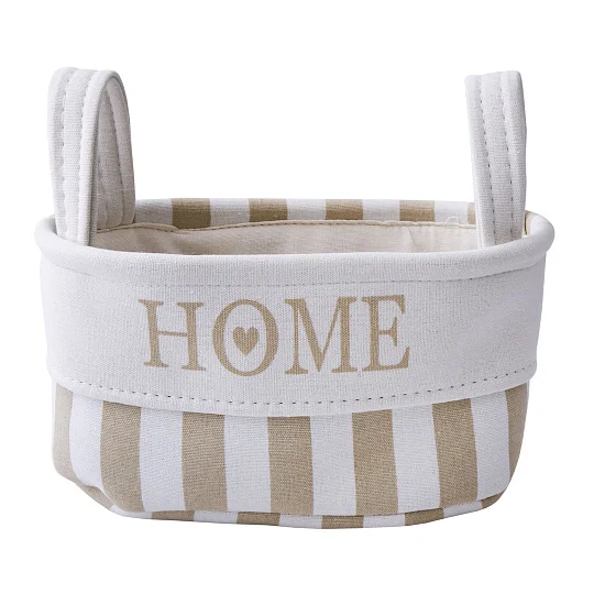 Корзина тканевая для хранения "Home", Д360 Ш270 В180, бежевый