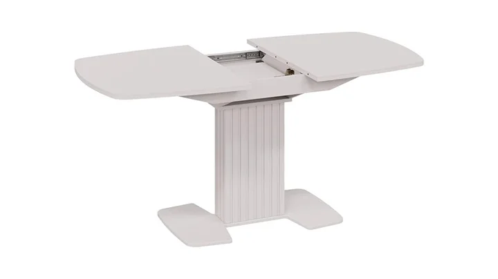 Стол обеденный Хилтон раздвижной Тип 2 1302*(1617)*747*800 (Кашемир/Стекло матовое кашемир)