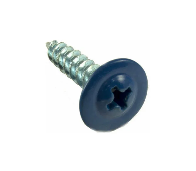 Саморезы с прессшайбой острие 4,2x16 RAL 5005 (уп 35шт) подвес, Biskrep