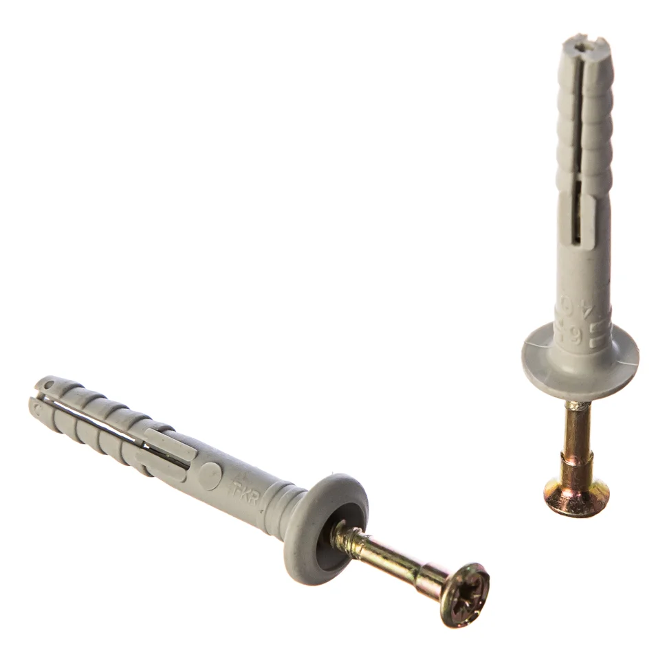 Дюбель-гвоздь 6x40 с бортиком (уп 18 шт) SteelRex