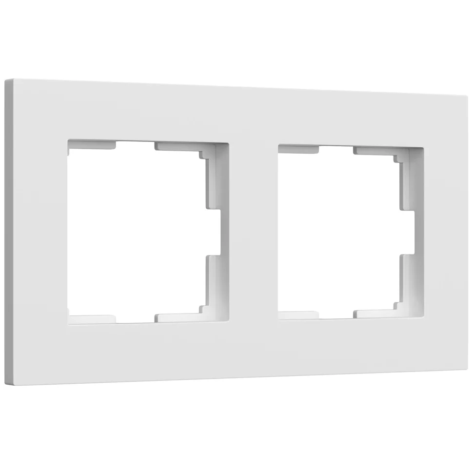 Рамка 2-местная Werkel Slab, белый матовй, W0022961