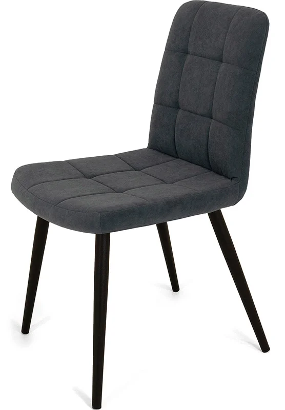 Стул Абсент NEW (RM16-угольный графит) + ножки 1R32 (чёрный)