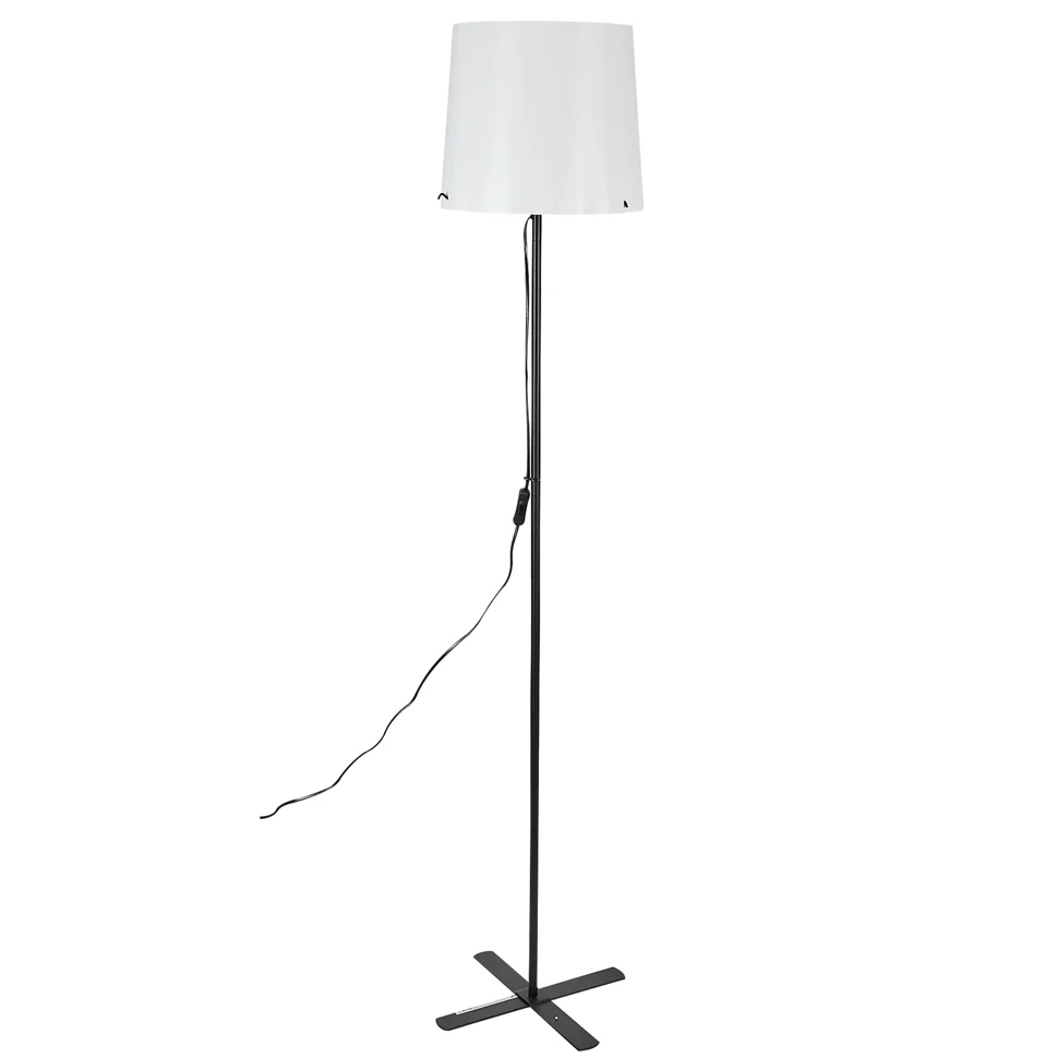 Торшер Uniel UML-T510 E27 BLACK/WHITE под лампу Е27, 60W. черный/белый