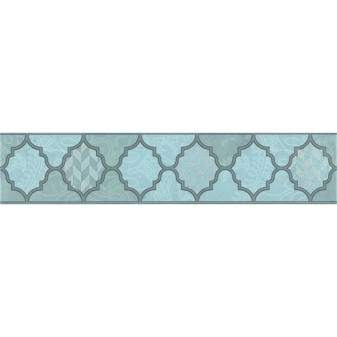 Бордюр KERAMA MARAZZI Фоскари бирюзовый 25х5,4х8 арт. OP&#92;A27&#92;6331