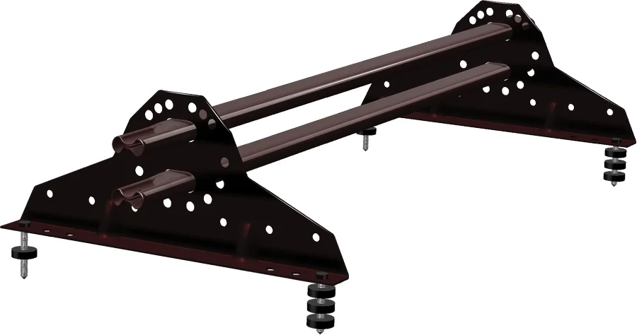 Снегозадержатель трубчатый Grand Line на 2-х опорах PE, L=1 м RAL 8017 (шоколад)