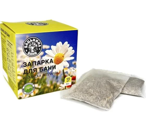 Фильтр-пакет универсальный для заваривания "Ромашка аптечная" 15 шт.х5г. ТМ "Бацькина баня"