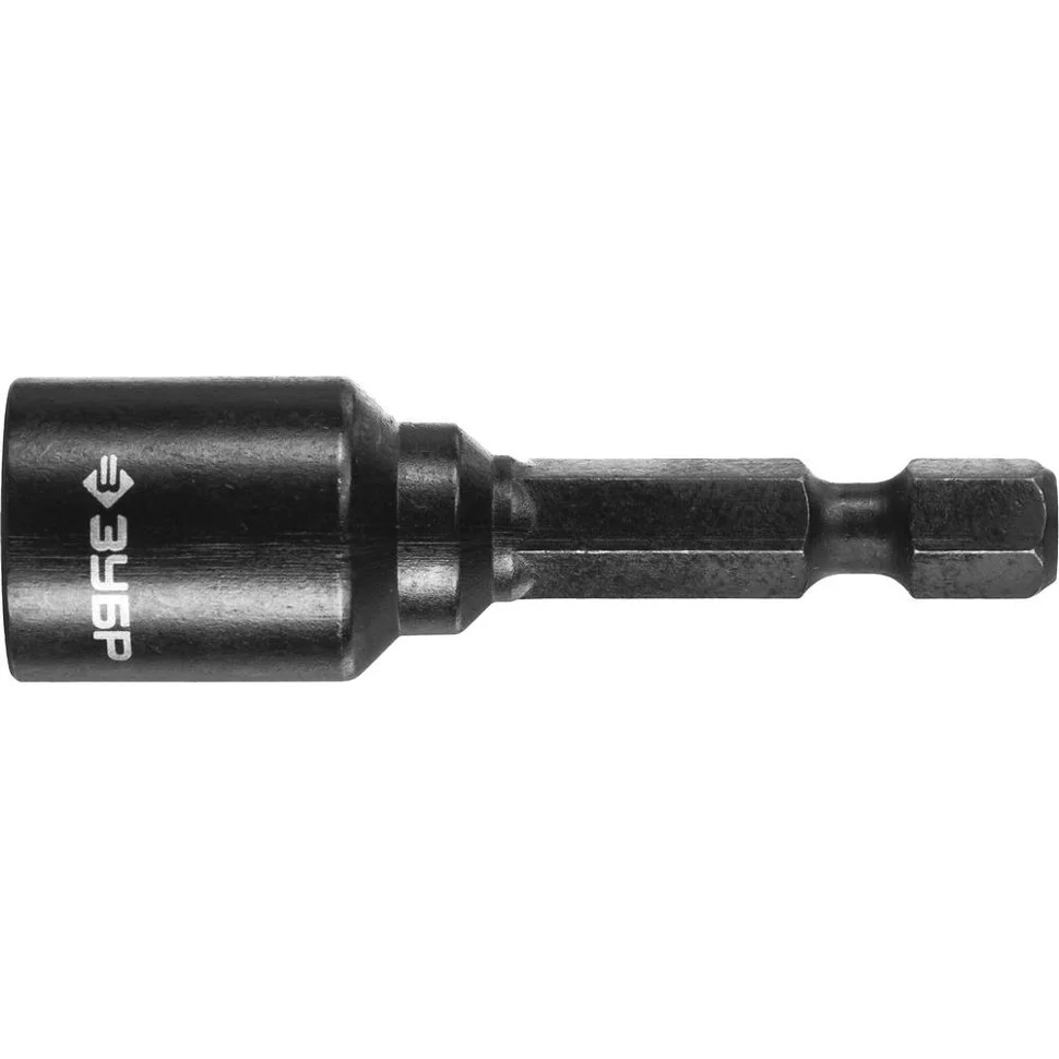 Бита с торцовой головкой, магнитная, хвостовик E 1/4", L=50мм, 10мм, 1шт, ЗУБР "ПРОФИ" "Нат-драйвер"