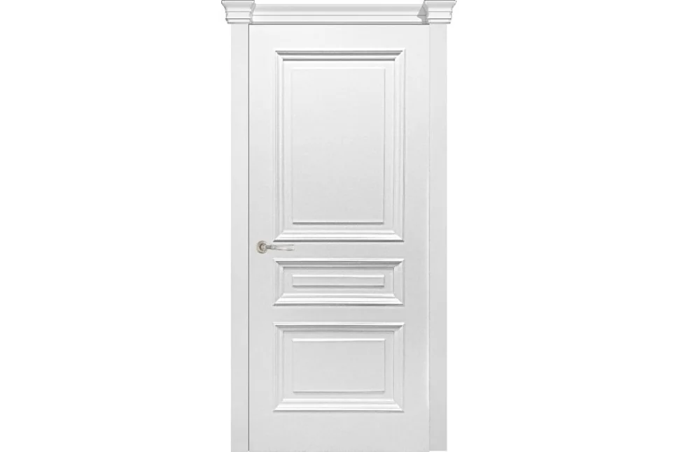 Дверь VERDA Багетто глухая белый 80, эмаль