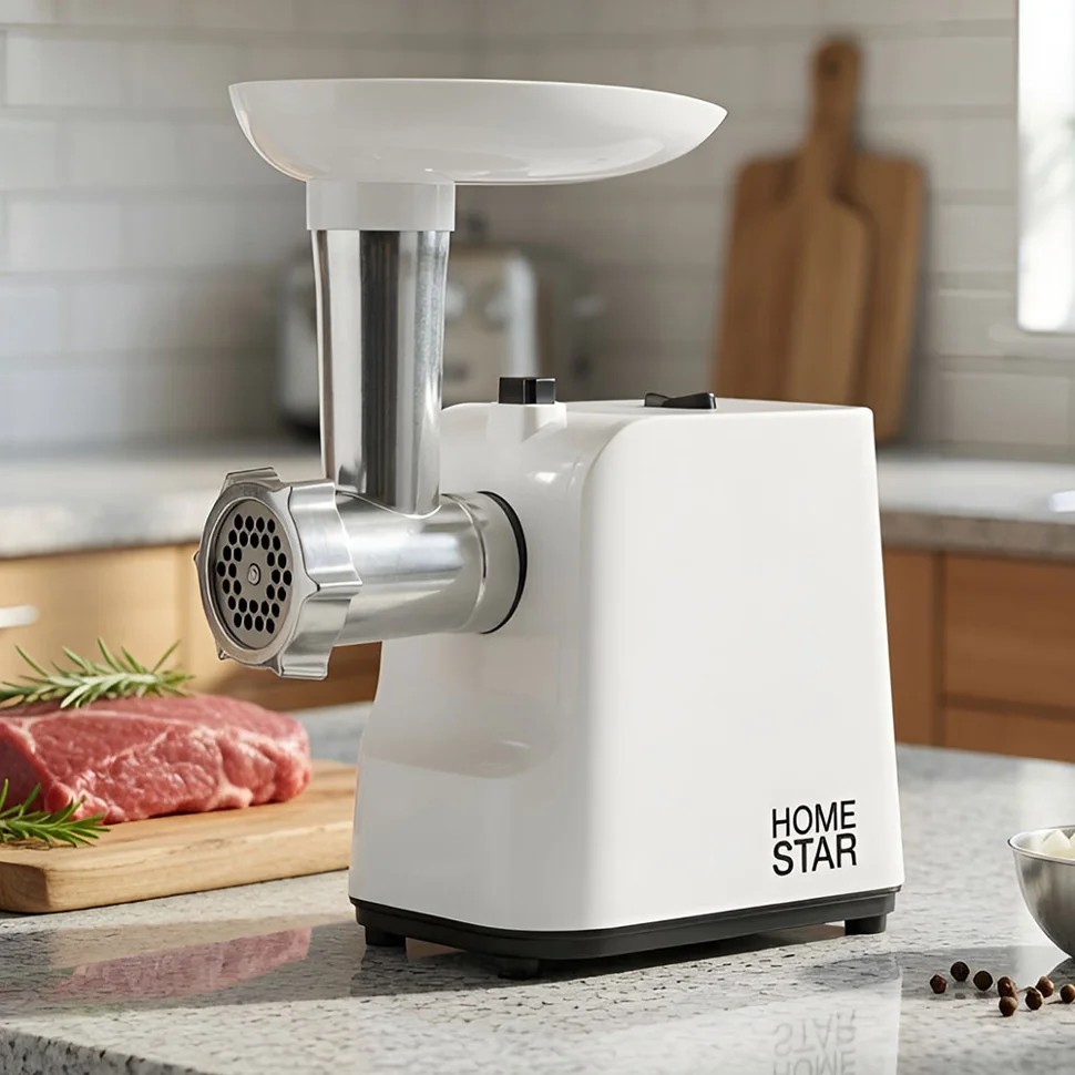 Мясорубка HomeStar STM-2039, белая