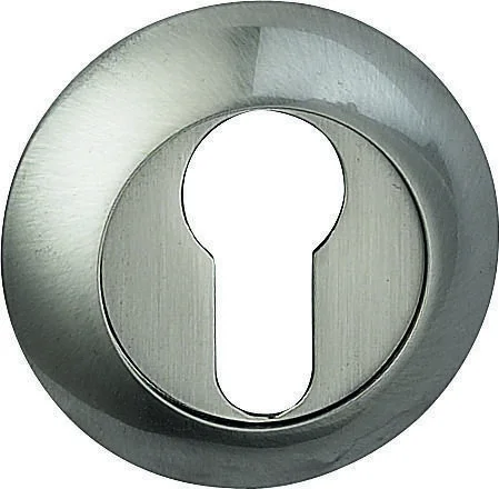 Накладка под евроцилиндр BUSSARE круглая B0-10 S.CHROME хром матовый
