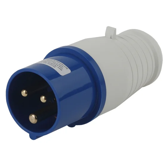 Вилка переносная ЭРА 013 2Р+РЕ 16А 220В IP44, V-16-2P-PE-IP44