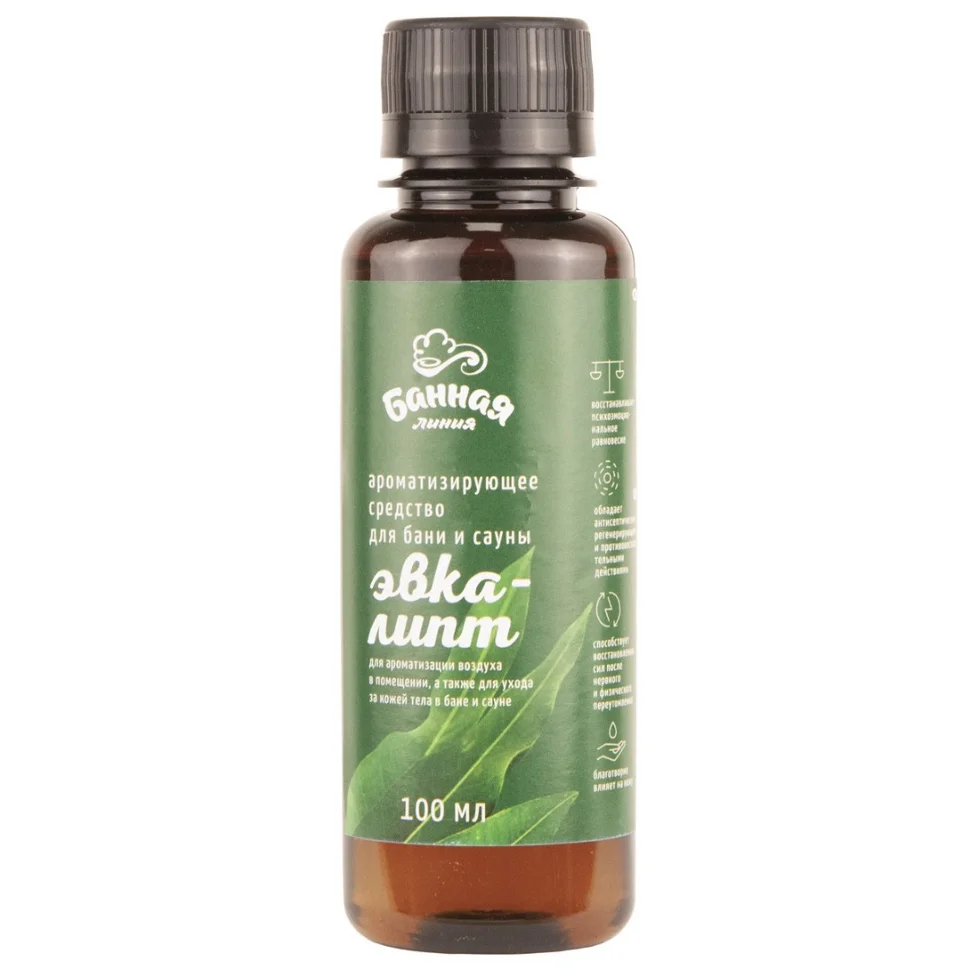 Ароматизатор "Эвкалипт" 100мл БАННАЯ ЛИНИЯ