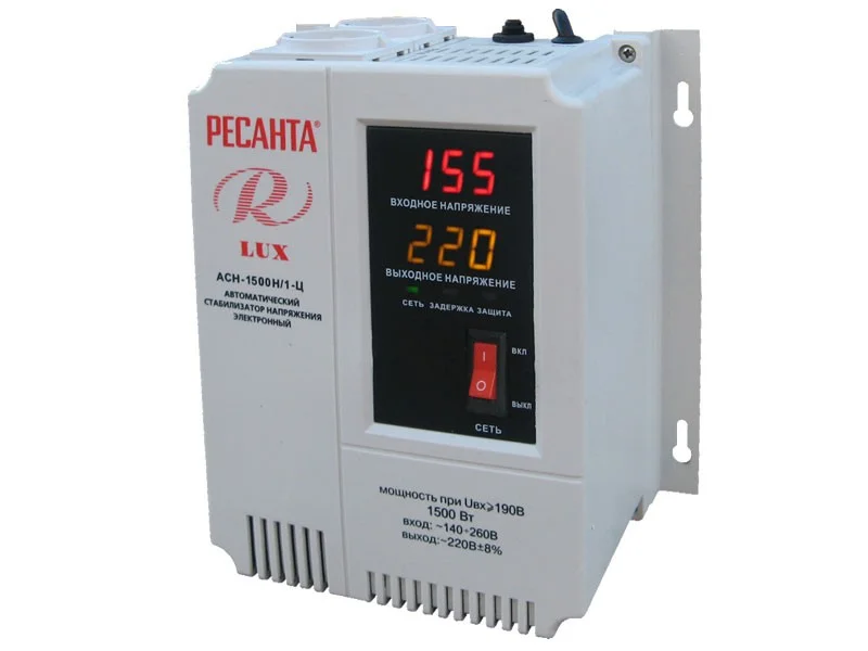 Стабилизатор Ресанта АСН-1500Н/1-Ц Lux