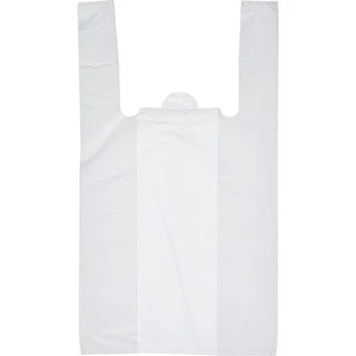 Пакет Майка 28+14*50см белая/спасибо за покупку (уп 100шт)