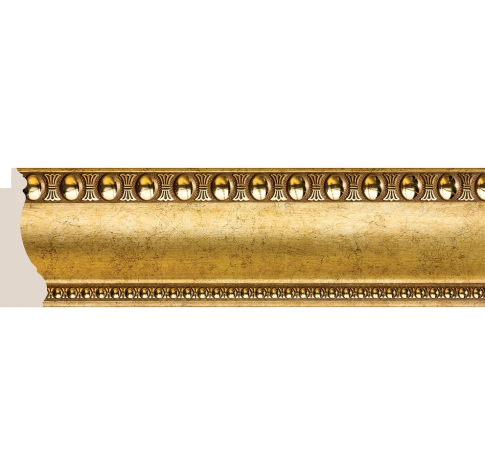 Багет интерьерный COSCA, "Ионики", Багет 80, "Античное золото" 2,5м, арт.L903(1)/G327