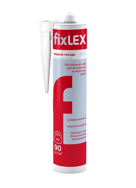 Клей монтажный BOSTIK FixLEX прозрачный 260г