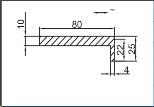 Наличник дверной телескопический PROFILO PORTE 80*10*2150 агат (внутренний)