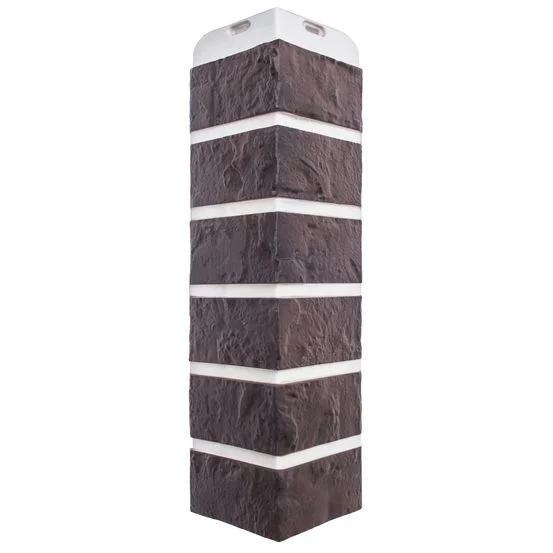 Наружный угол для цокольного сайдинга "Кирпич Рижский"