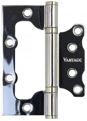 Петля накладная "БАБОЧКА" VANTAGE 2ВВ-100*75*2,5 CP хром (2шт.)