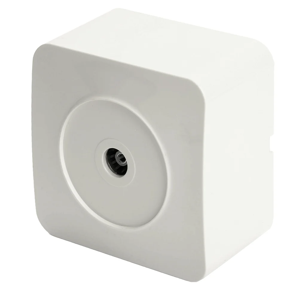 Розетка телевизионная 1-местная ОП STEKKER София 75 Ом, 5-862МГц, (MST00-10-01) белый