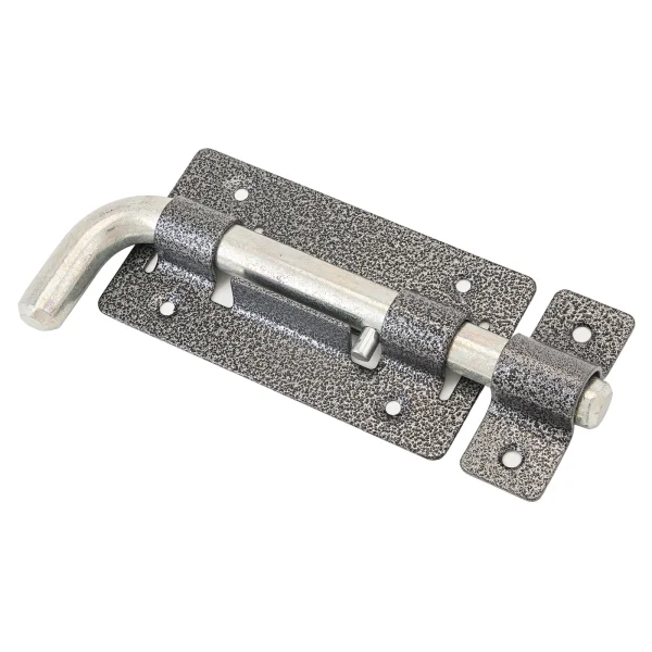 Задвижка дверная КИРОВ СЕКРЕТ ЗД-03 антик серебро круглый Г-образный