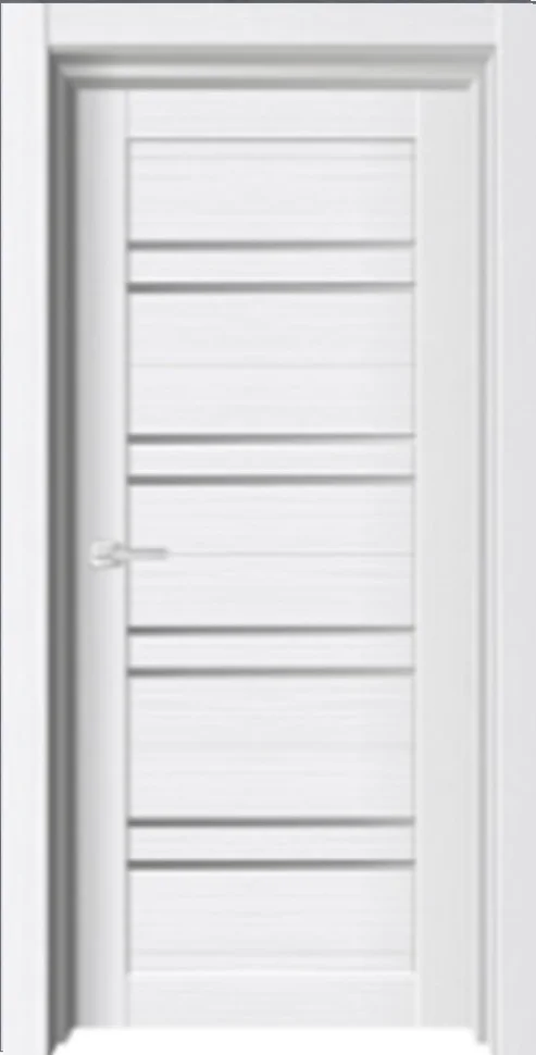 Дверь ДВЕРИ ГУД IKS X1 экошпон Белый бланко частичное стекло 60