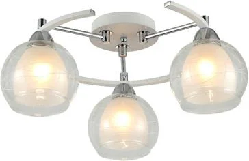 Люстра Maillot 4655-3 WH+CR, 3xE27/40W (47,5*47,5*22)