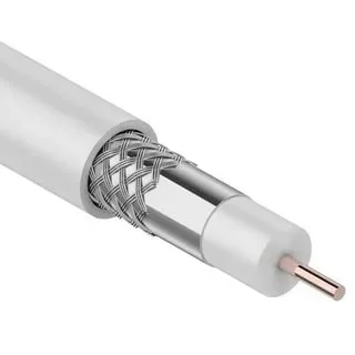 Электрокабель RG 6U белый телевизионный