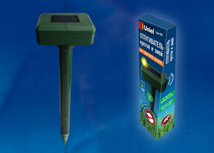 Устройство для отпугивания кротов и змей, на солнечной батарее UDR-S50 SOL GREEN