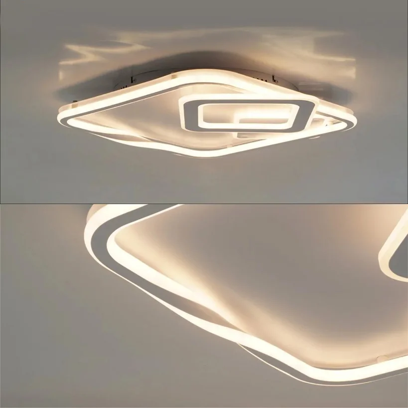 Светильник управляемый светодиодный GERMANICA 100W SS-RC-515x531x80-WHITE/WHITE-220-IP20