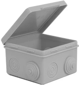 Коробка распределительная ОП 80х80х50мм 7 каб. вводов IP54 сер. TOKOV ELECTRIC TKE-KR-80-80-50-C06