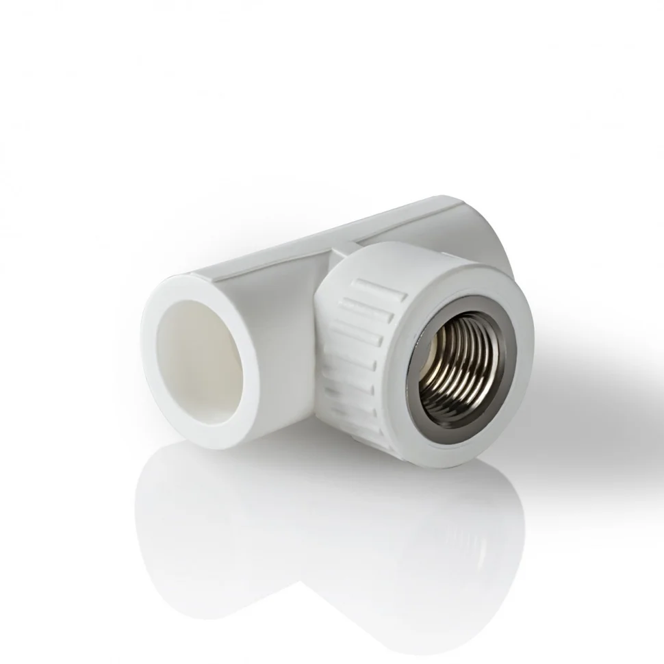 Тройник комбинированный PPR 20x1/2" BASE сталь с внутренней резьбой Россия