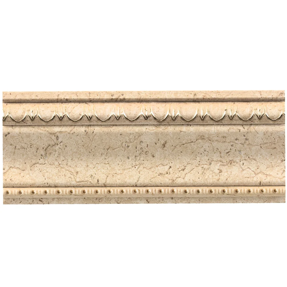 Багет интерьерный COSCA, "Травертин", Плинтус потолочный 60, "Мрамор" 2,4м, арт.T60(2)/GR4-1