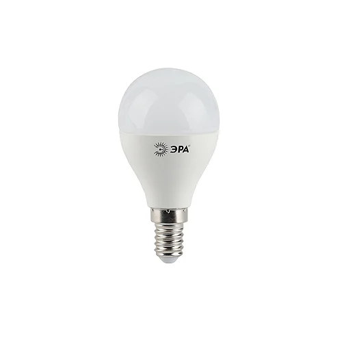 Лампа светодиодная 7W E14 220V 2700K 560Лм (желтый) Шар матовый ЭРА, P45-7w-827-E14