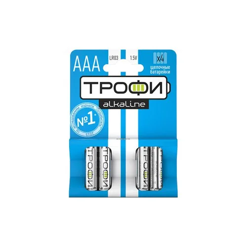 Элемент питания ТРОФИ LR03-4BL ENERGY POWER Alkaline (уп. 4шт)