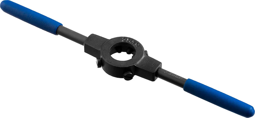 Плашкодержатель ЗУБР Профессионал для M8, 25мм, сталь 45, плашкодержатель со стопорными винтами