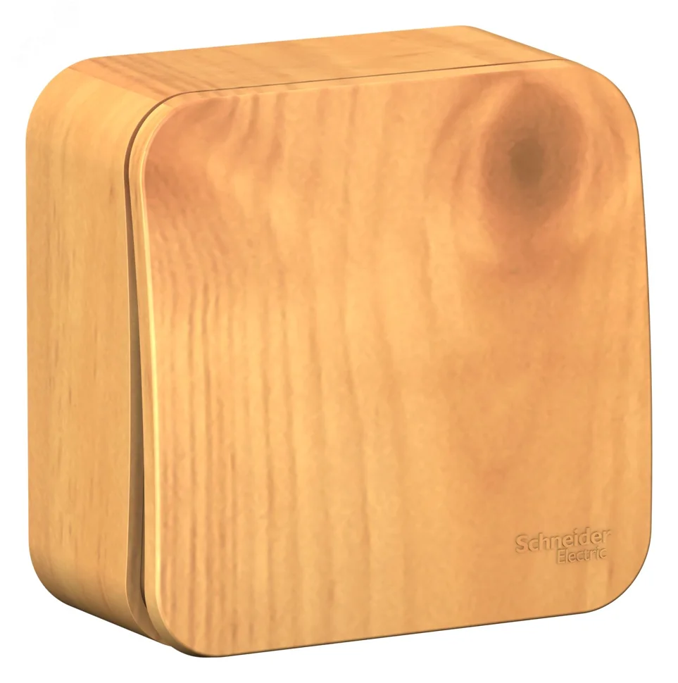 Выключатель одноклавишный ОП Blanca 10А IP20 (сх. 1) 250В с изолир. пластиной ясень SE BLNVA101015